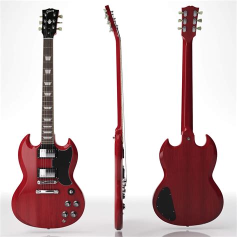 Gibson SG Standard 1968 - 3D Model by RenderBlade