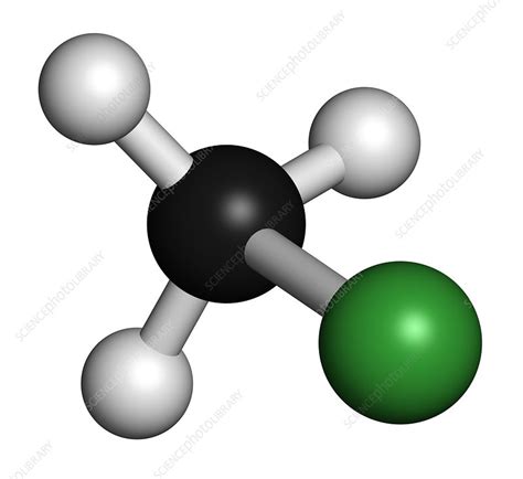 Chloromethane molecule - Stock Image - F012/0884 - Science Photo Library