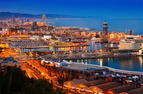 Port in Barcelona during evening. Spain - Cuddle Corner