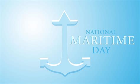 National Maritime Day. Template for background, banner, card, poster 21489571 Vector Art at Vecteezy