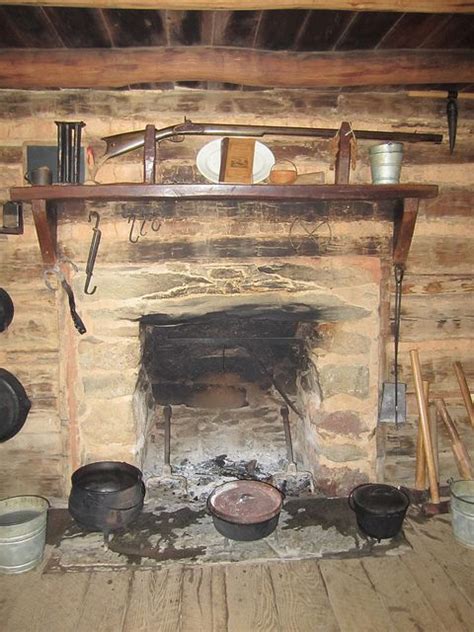 fireplace | Rustic log cabin, Cabin fireplace, Cabin interiors