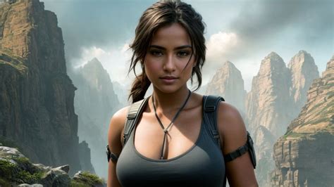 Lara Croft Wallpaper 4K, AI art, Tomb Raider, Explorer