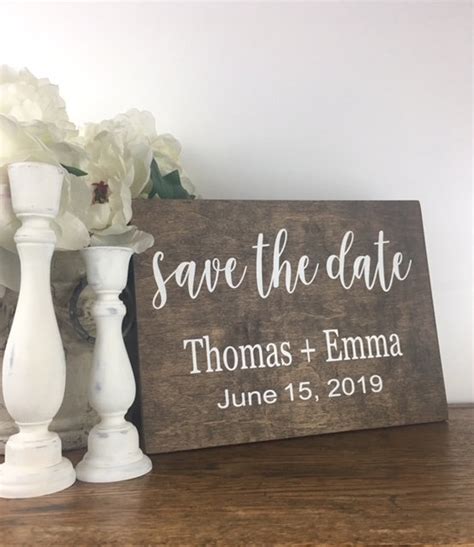 Save the Date Sign-rustic Chic Wood Sign 12x | Etsy