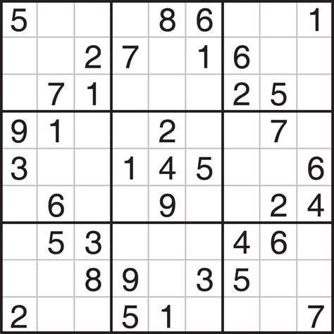 Printable Sudoku Puzzles Easy 1