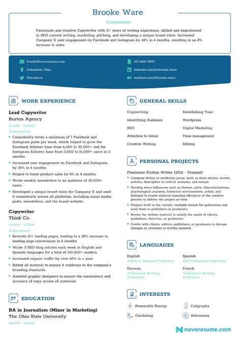 Ats Resume Template Docx