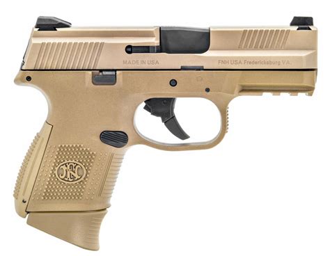 FN FNS Double 9mm Luger 3.6" 10+1 FDE Interchangeable Backstrap Grip ...