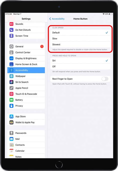 How to Customize Your iPad's Home Button Settings