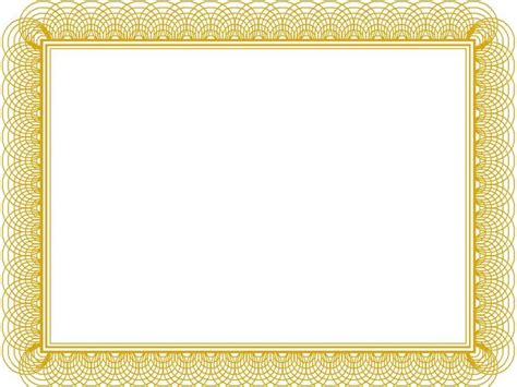 Award Certificate Border Template Pertaining To Gold With Within Free ...