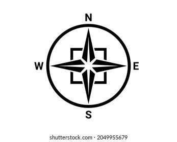 Map Direction Symbol North Sign Black Stock Vector (Royalty Free) 2049955679 | Shutterstock