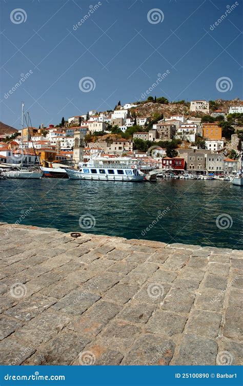 Hydra Island stock photo. Image of port, island, aegean - 25100890