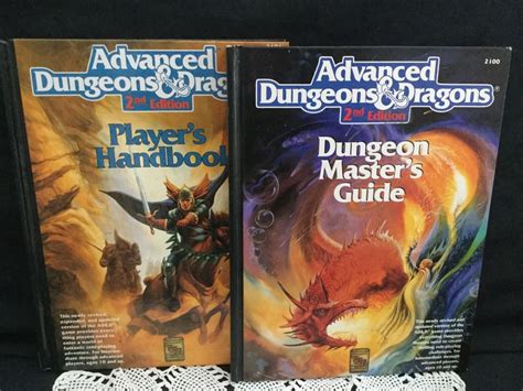 2 X second edition advance dungeon's and dragons books hardcover in ...