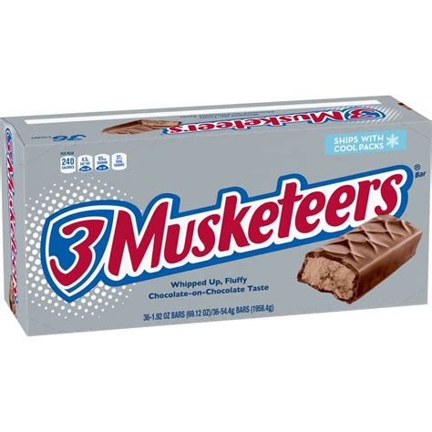 Buy 3 MUSKETEERS Candy Milk Chocolate Bars, Full Size, 1.92 oz Bar ...