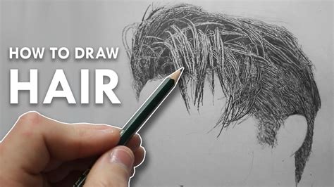 How To Draw HAIR in Pencil - Narrated TUTORIAL - Example 1 - YouTube