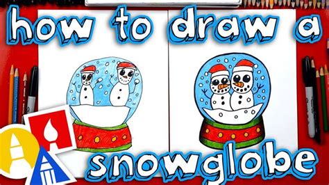 How To Draw A Snowglobe | Art for kids hub, Kids art projects, Christmas drawing