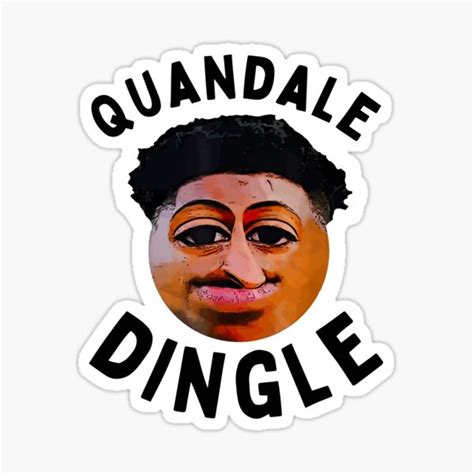 "Quandale Dingle Goofy Ahh Meme Im Pushin Dingle Quote" Sticker for ...