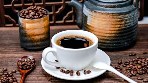 Black Coffee Beans Indoor Drink Powerpoint Background For Free Download ...