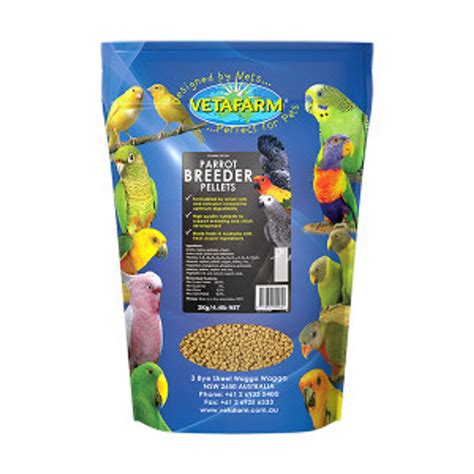 Vetafarm Parrot Breeder Pellets 350G, 2KG, 10KG, Bird Food Pellets ...