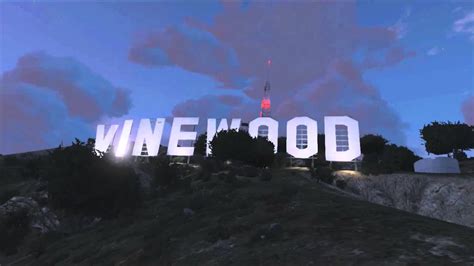 Vinewood Sign - GTA V timelapse - YouTube