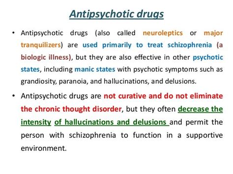 Antipsychotic drugs