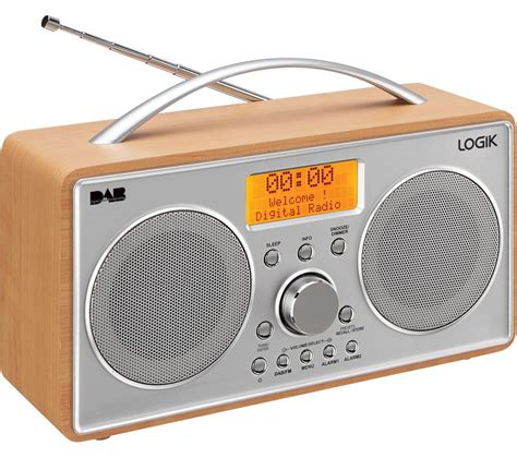 LOGIK L55DAB15 Portable DAB+/FM Clock Radio - Silver & Wood Deals | PC ...