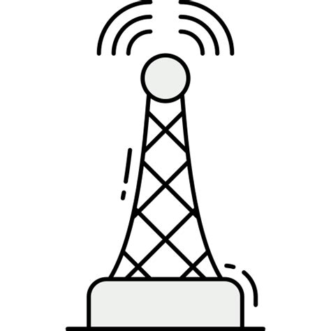 Signal tower Generic Outline Color icon