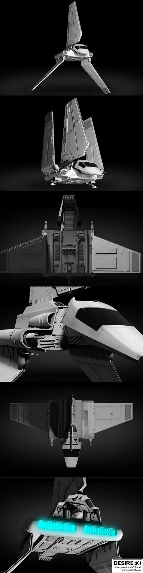 Desire FX 3d models | Star Wars Imperial Shuttle