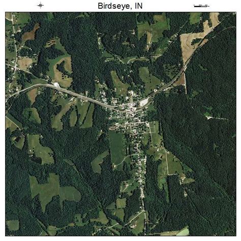 Aerial Photography Map of Birdseye, IN Indiana