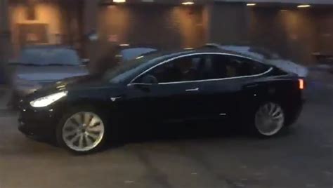 Elon Musk posts sneak peek at first drive for Tesla Model 3 electric car