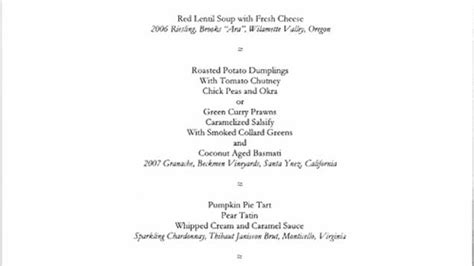 The White House State Dinner Menu: Delish!