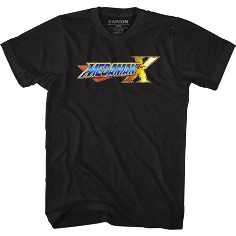 Mega Man Mega Man X Logo Black Adult T-Shirt - Walmart.com