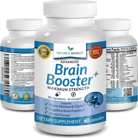 ADVANCED BRAIN BOOSTER SUPPLEMENTS - 41 INGREDIENTS MEMORY FOCUS & CLARITY