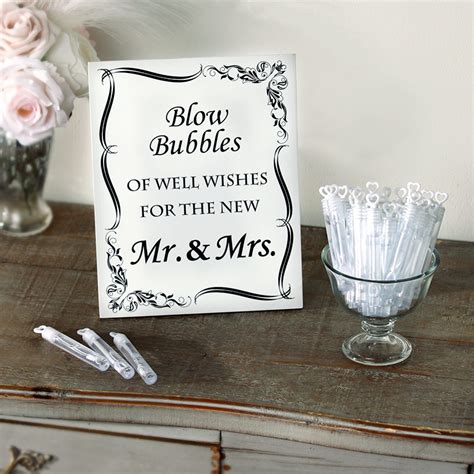 Wedding Sign or Bubbles | The Lakeside Collection