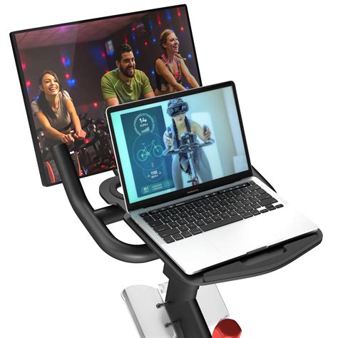 Laptop Tray for Peloton Bike, COOLWUFAN Upgraded Desk Tray Holder for Tablets & laptops or ...