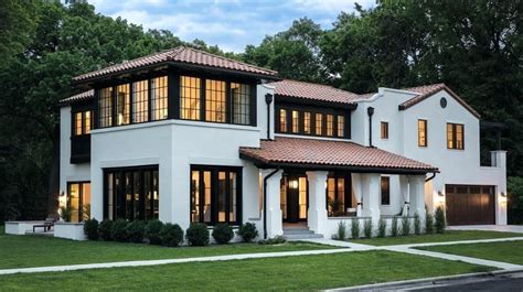 white house with red tile roof - Google Search | White stucco house, Mediterranean homes, Modern ...