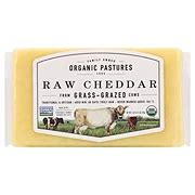 Organic Pastures Raw Cheddar Cheese Chunk - Shop Cheese at H-E-B