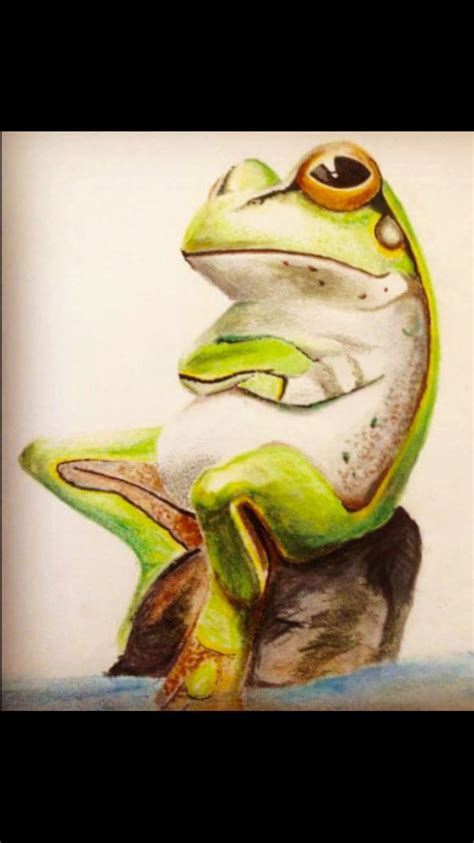 A frog I painted. Art Work, Frog, Tattoos, Animals, Artwork, Work Of Art, Tatuajes, Animales ...