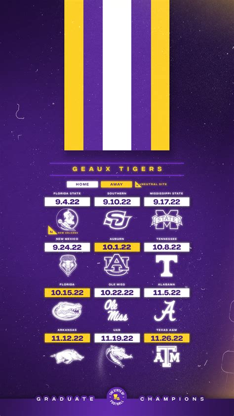 LSU Football on Twitter: "Lock In The Schedule https://t.co/QoOTiLGwTY ...