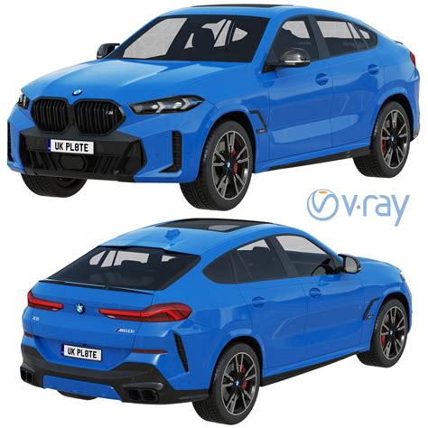 BMW X6 M60i 2023 - 3D Model for VRay