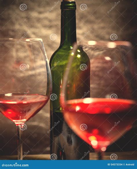 Wine in green bottle stock photo. Image of party, background - 54573334