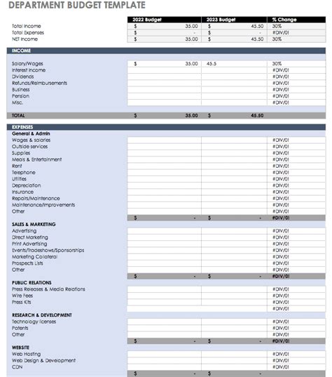 Free Budget Templates in Excel | Smartsheet