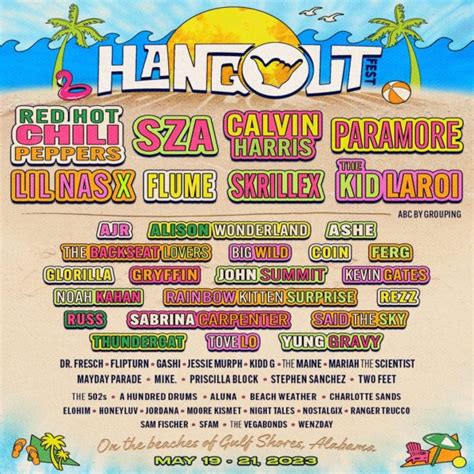 Hangout Music Festival Announces 2023 Lineup Featuring Paramore, Red ...