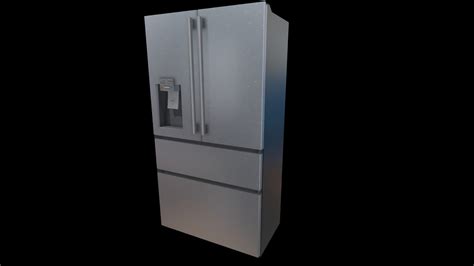 French Door Refrigerator - Stainless - Download Free 3D model by Smokahontas [ebe62ed] - Sketchfab