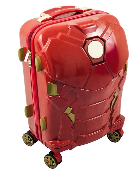 Marvel Iron Man 24-Inch Light Up Spinner Suitcase