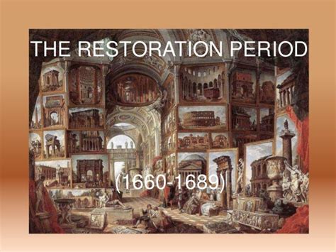 The restoration period