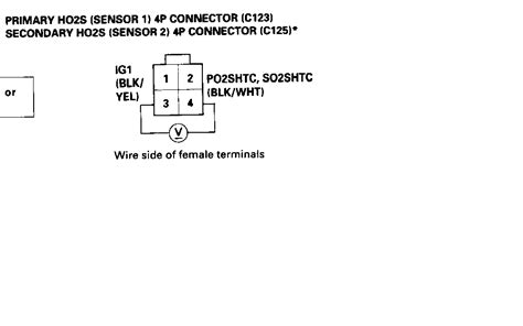 Honda oxygen sensor wire colors