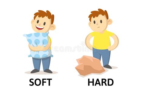 Hard and soft stock vector. Illustration of solid, elastic - 17086703