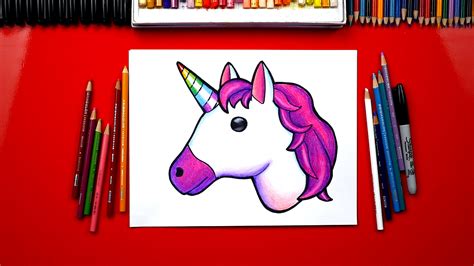 How To Draw The Unicorn Emoji