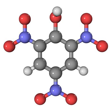 Picric Acid Explosive Molecule Photograph by Laguna Design