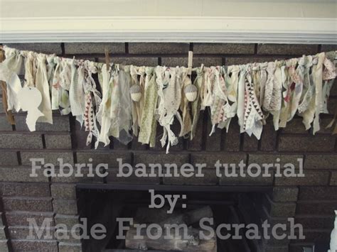 Fabric Banner Tutorial by Made From Scratch - U Create