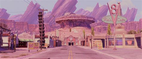 Speeding Through Radiator Springs - HD Wallpaper